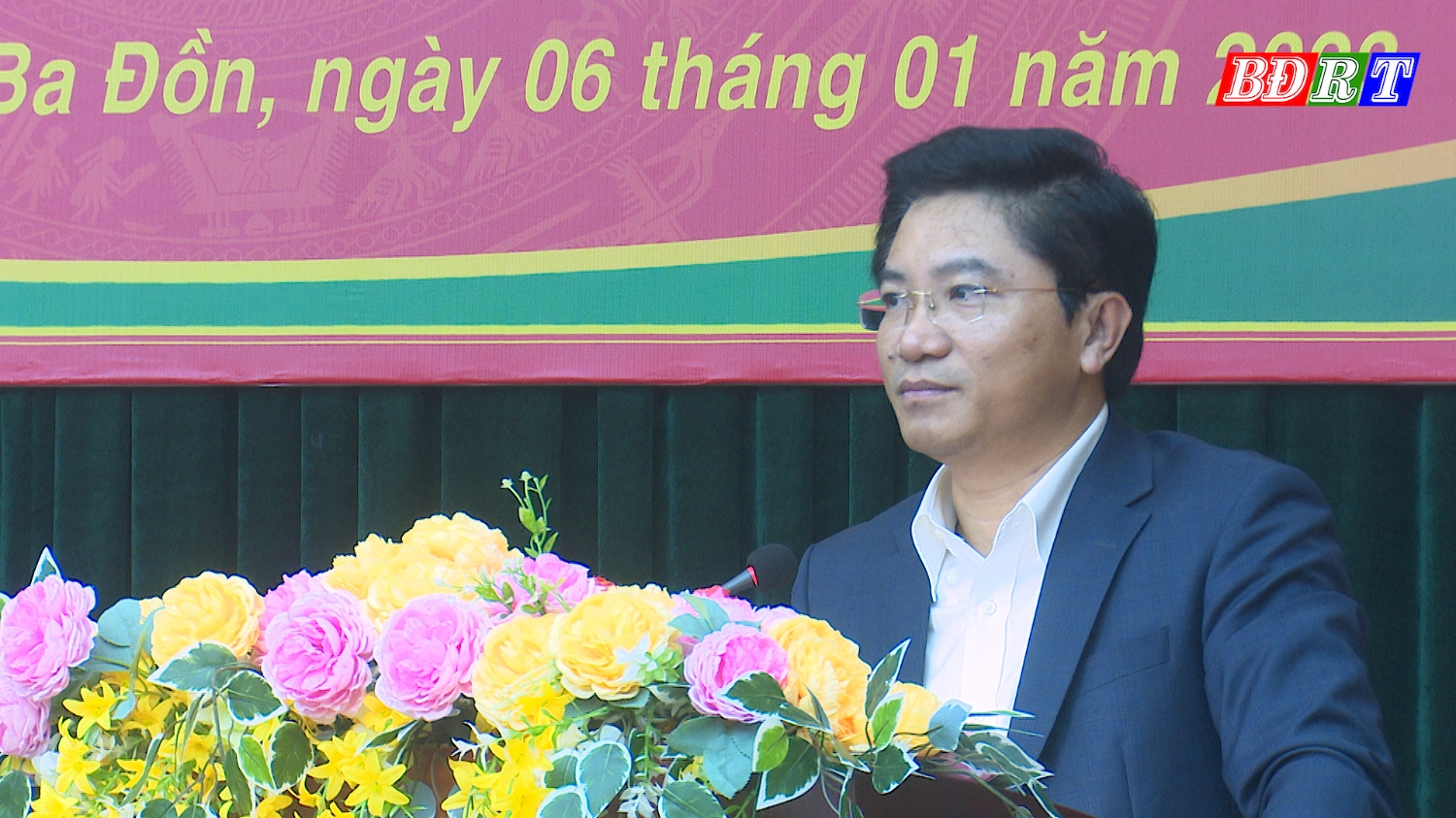 Đồng chí Trương An Ninh Bí thư Thị ủy Ba Đồn phát biểu kết luận hội nghị