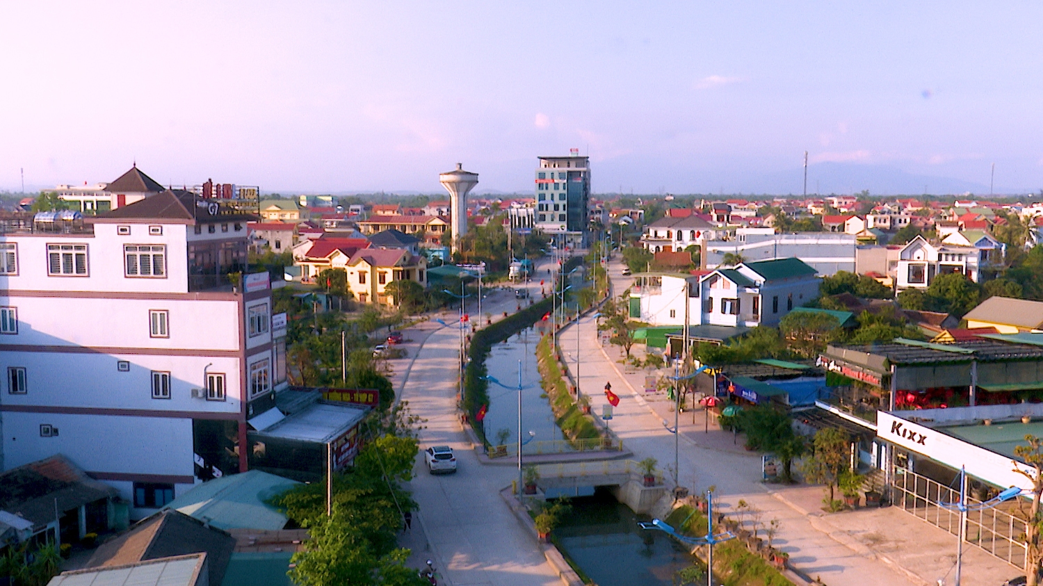 Một góc nhìn ở thị xã Ba Đồn.