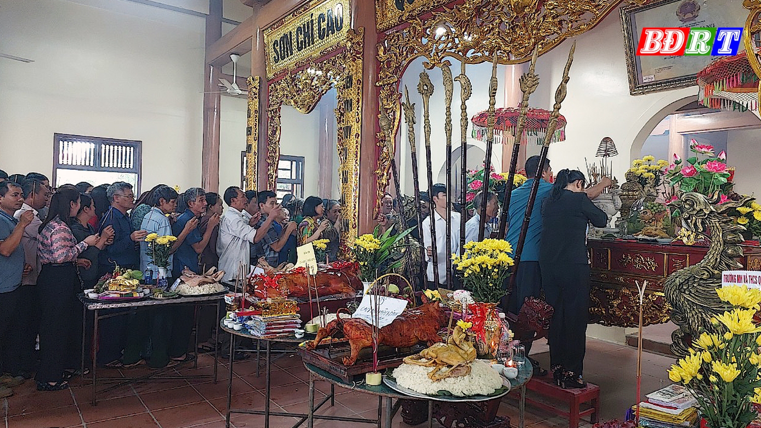 Nhân dân phường Quảng Long tham gia Lễ hội
