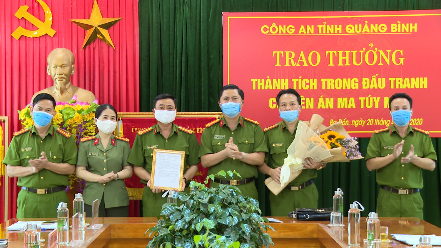 Công an Quảng Bình: Trao thưởng thành tích trong đấu tranh chuyên án ma túy M20. 