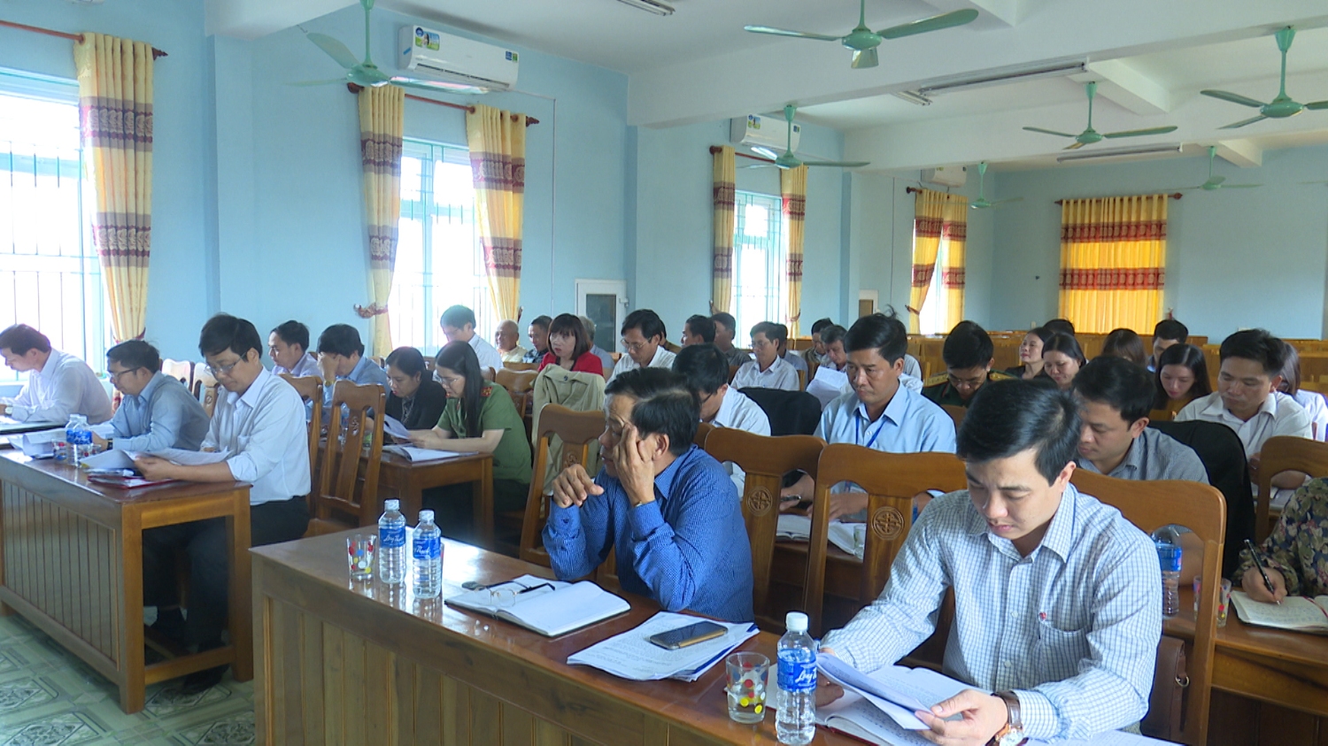 Hội nghị thẩm định xã đạt chuẩn Nông thôn mới tại xã Quảng Văn