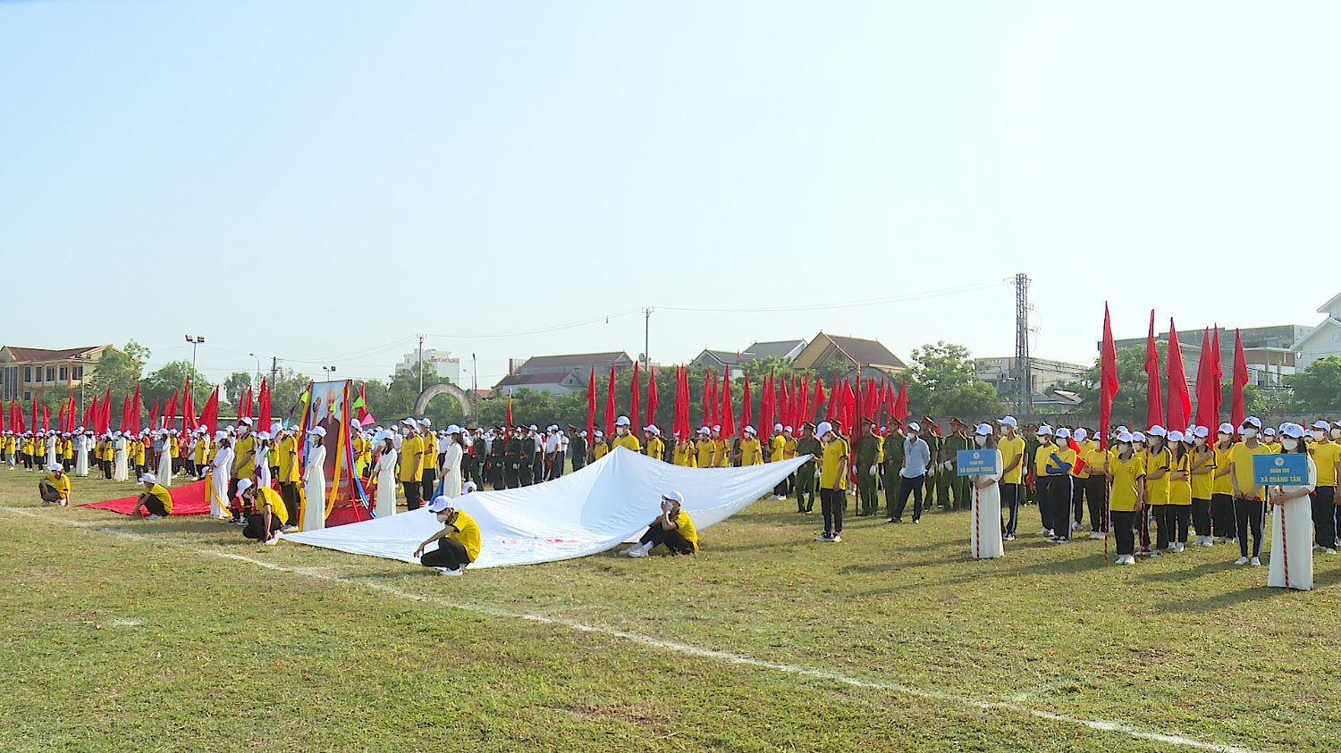 Toàn cảnh các đoàn VĐV tham gia Đại hội TDTT