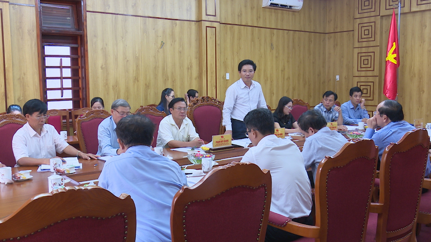 Ban Tổ chức Tỉnh ủy Quảng Bình làm việc với Thường trực Thị ủy Ba Đồn.