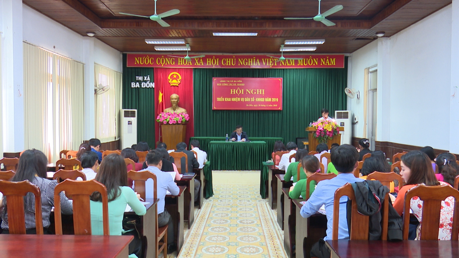 Thị xã Ba Đồn: Hội nghị tổng kết công tác Dân số - Kế hoạch hóa gia đình  năm 2018