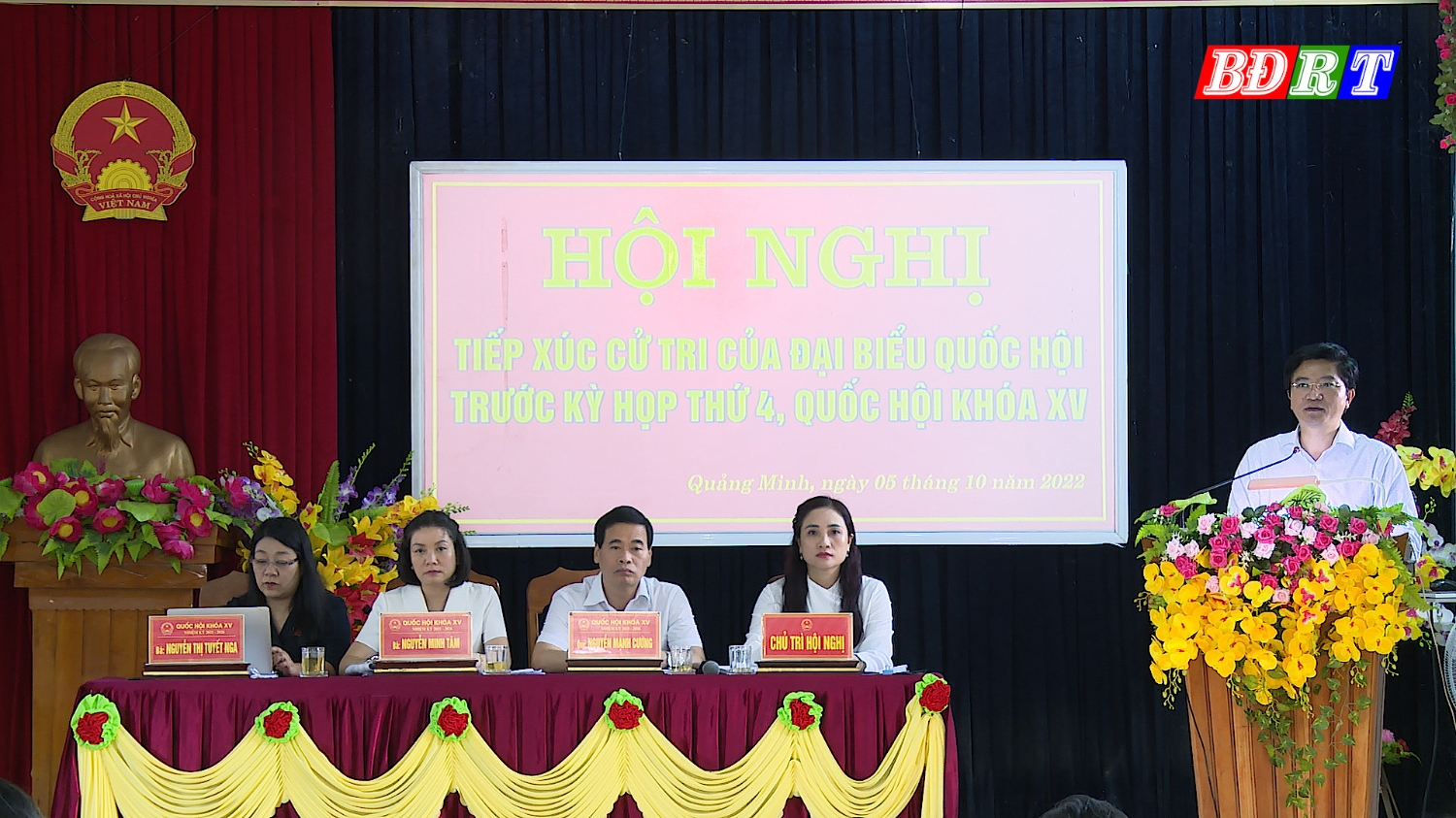 Trương An Ninh UVTV Tỉnh ủy Bí thư Thị ủy Ba Đồn đã trực tiếp giải đáp các vấn đề liên quan trên địa bàn thị xã