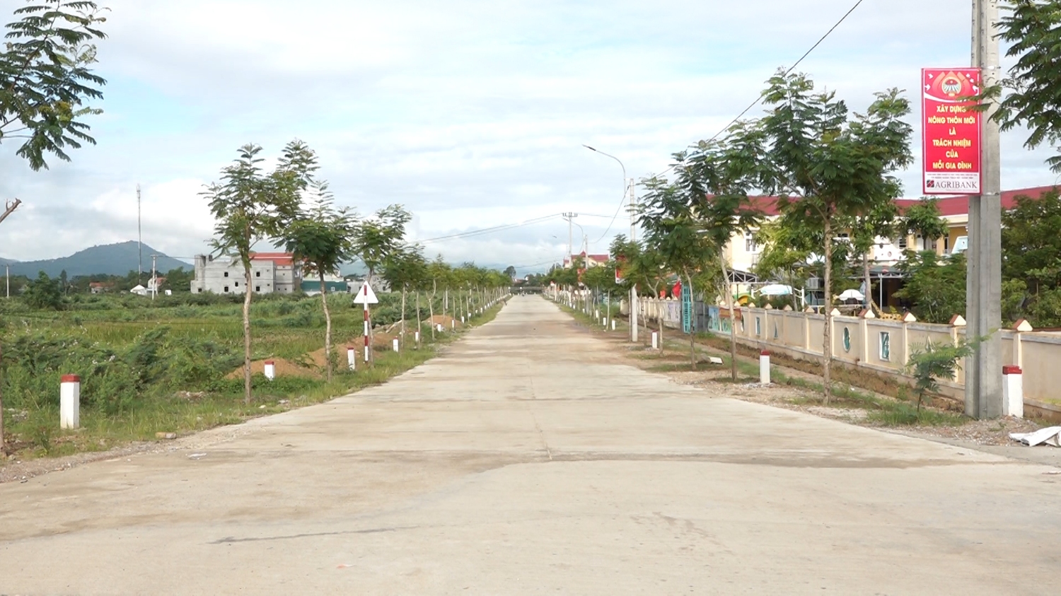 Tuyến đường ntm ở xã Quảng Lộc